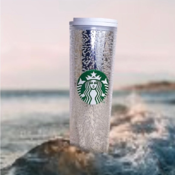 Starbucks Silver White Bubble Hot Cold Cup Tumbler Insulated 2020 Release NWT - Picture 2 of 15